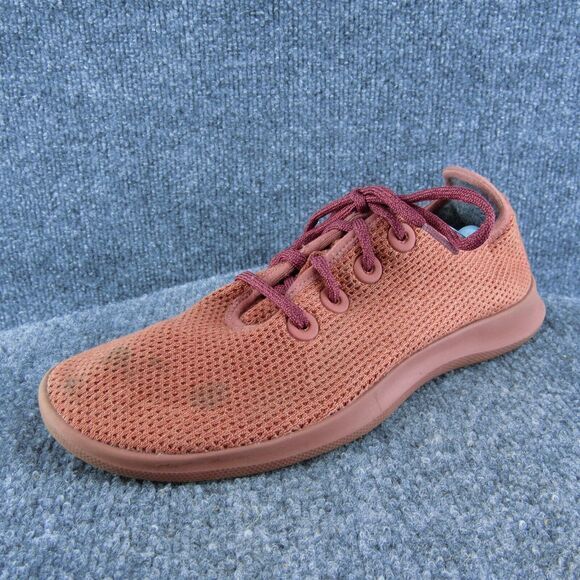 Allbirds Tree Runner Men Sneaker Shoes‎ Orange Wool Lace Up Size 9 Medium - Picture 1 of 11